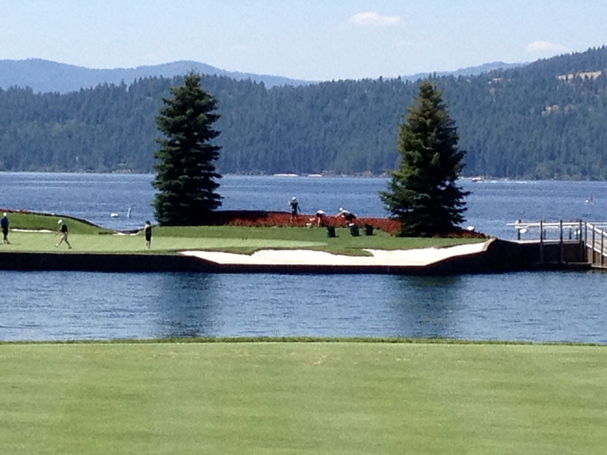 Coeur d’Alene's famous island green